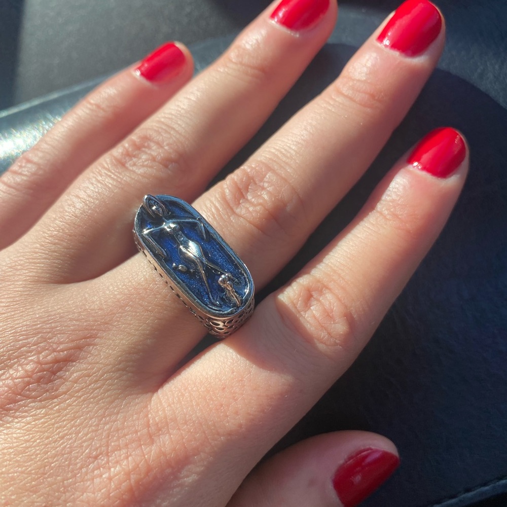 Skeleton Coffin Ring - image 1